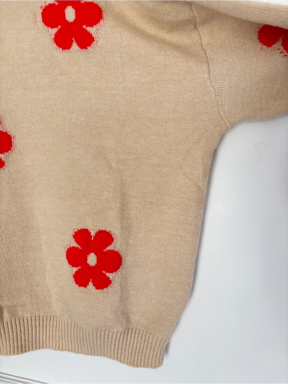 Easel Plus Crewneck Floral Sweater Size 2X Neutral Cozy Chic Boho * E10 - Picture 7 of 16